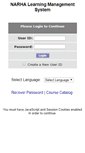 Mobile Screenshot of narha.coursewebs.com