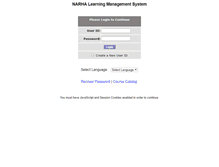 Tablet Screenshot of narha.coursewebs.com