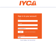 Tablet Screenshot of iyca.coursewebs.com